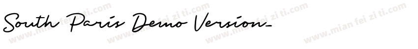 South Paris Demo Version字体转换